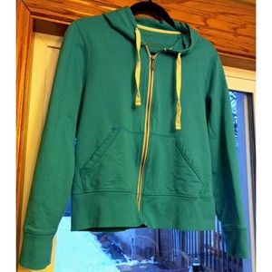 Eddie Bauer Full Zip Up Green Women's Hoodie Size Small
